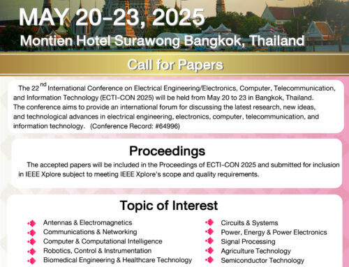 The 22st International Conference on Electrical Engineering/Electronics, Computer, Telecommunications and Information Technology May 20 to 23 in Bangkok,